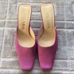 Prada Silk Mules